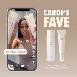 HAYEJIN RiceFila Facial Oil Toner, Gluten Free Hydrating Toner for Oily Skin wRice Bran Extract, Niacinamide  Hypoallergenic Formula, Korean Skin...  