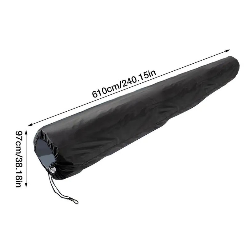 16 Ft Pool Solar Reel Protective Cover, Black Oxford Cloth