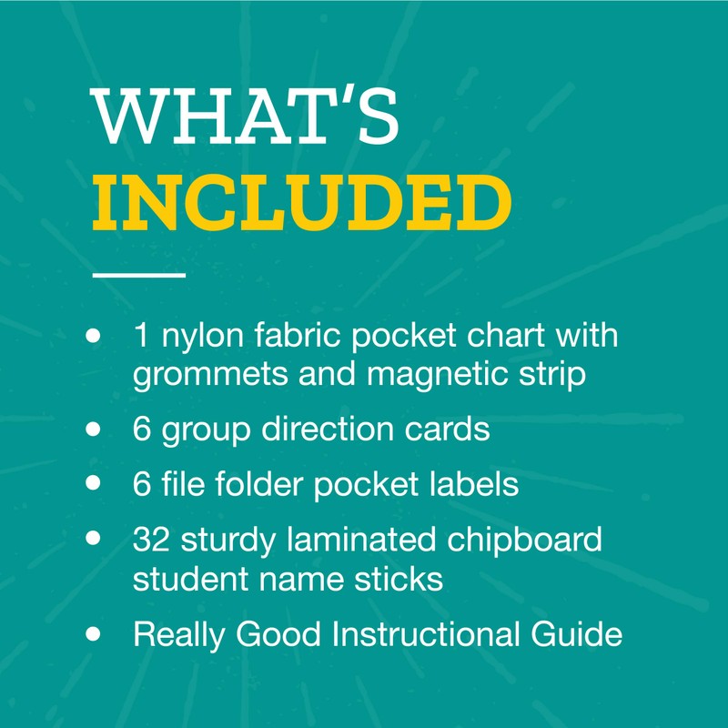 Small Group Management Pocket Chart™ - 1 Pocket Chart Set