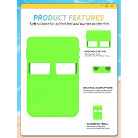Protective Cover for ANBERNIC R36S Retro Game Console,Soft Silionce Case with Lanyard,Shockproof and Drop-Resistant,Green