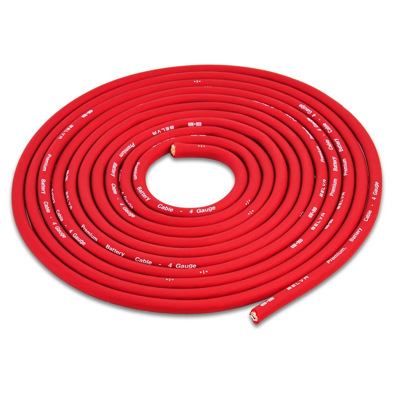 Belva True 4 Gauge AWG Premium CCA Complete Amplifier Wiring