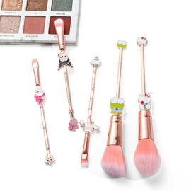 Cute Anime Makeup Brushes Set,Classical Cartoon Cosmetic Brush, Blending,Face Powder,Eyeshadow Make Up Kit, Best Gift for Girl & Young Women