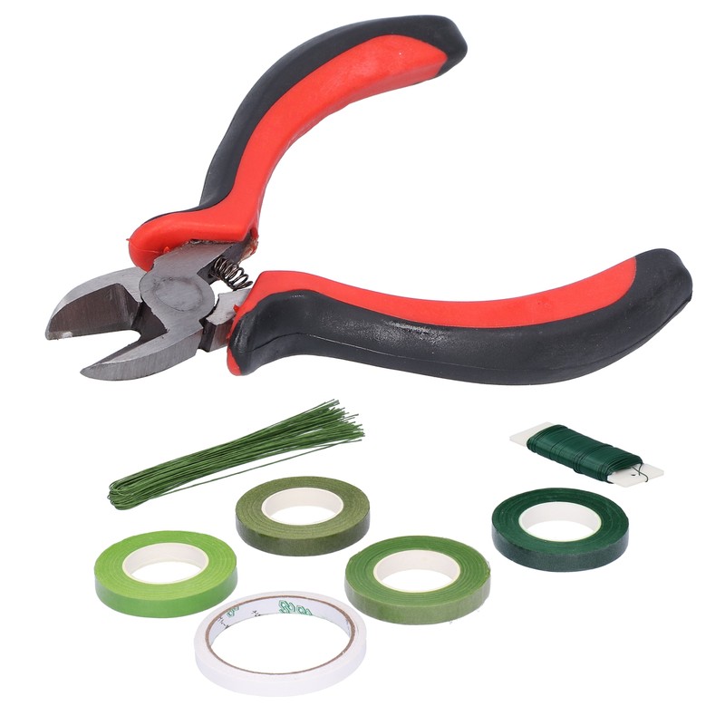 8Pcs set Flower Arrangement Kit Floral DoubleSided Tape Wire Cutter
