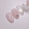 Handmade Nail Tip Sakura Bloom - Almond Long / 수제네일팁