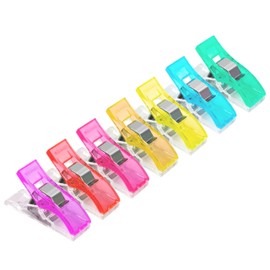XCZYN Sewing Clips for Fabric Quilting Clips Wonder Clips Fabric Clips Plastic Quilting Crafting Clips for Sewing Dressmaking Crafting Hanging Objects (100 Pieces)