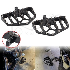 Unbranded Rivet Wide MX Style Foot Pegs Floorboard Pedals For Harley Electra Glide V-Rod