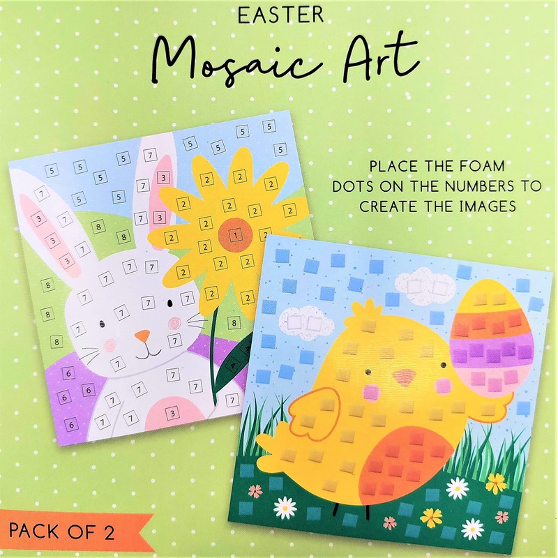 Make 2 Easter Mosaics - Decorate Your Own - Easter
