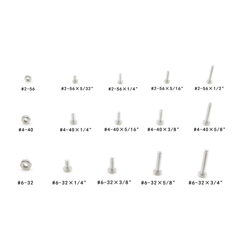 HVAZI #2-56#4-40#6-32 UNC Stainless Steel Phillips Pan Head Machine Screws