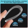 uxcell Wall Protector from Furniture, Clear Furniture Bumpers Silicone Rubber