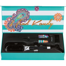 Head Kandy One Upper Hair Straightening Brush with Heat | Hot Brush with Ceramic Plating | Anti Scald Technology | Kandy Love
