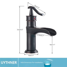 Brushed Nickel Basin Faucets Bath Basin Sink Mixer Taps Bathroom Brass Taps Black Brozne Faucet Basin Cold Hot Water Mixer Taps(Brushed Nickel A)