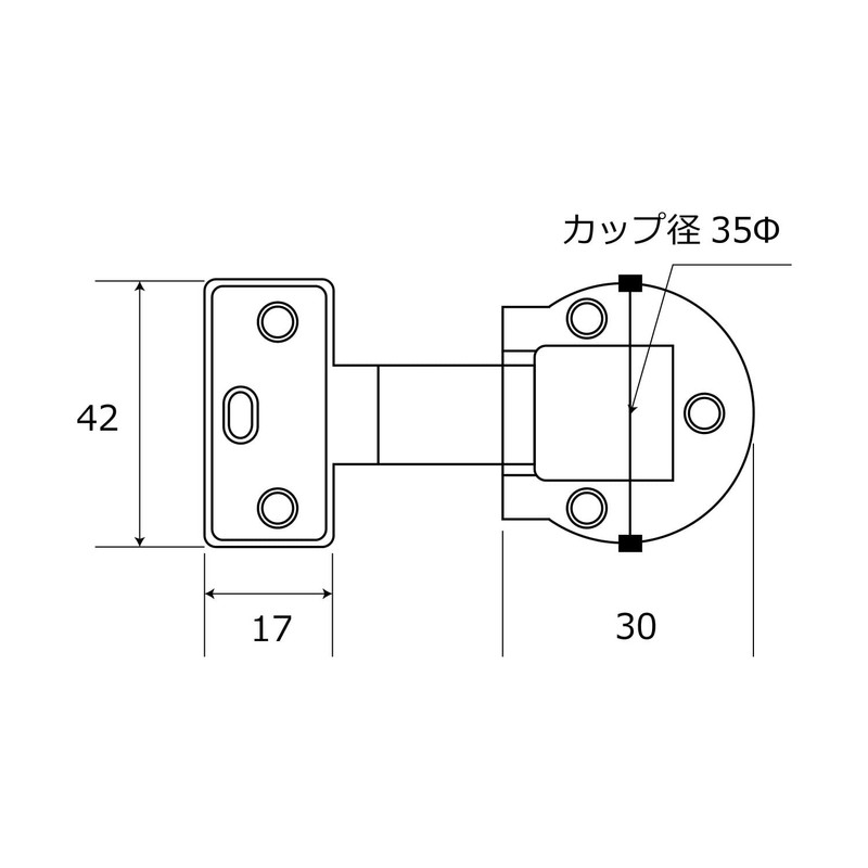 Wake Sangyo if-011 Angle Hinge, K Sentoku, 0.6 x 0.6