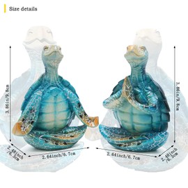Irayin 2 Pieces Sea Turtle Decoration