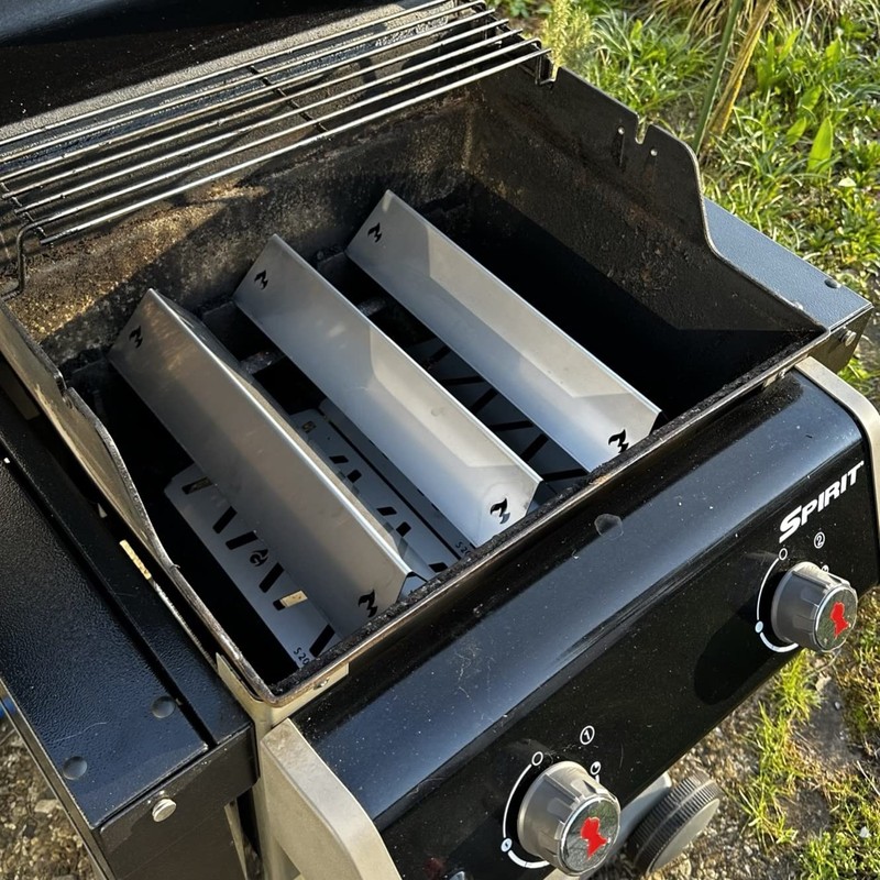 Grillrost.com Das Original Heat Reflectors for Weber Spirit 200 Series