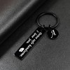 OUMILAN Drive Safe Keychain 26 Letters Keychain Gifts for Boyfriend