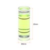 HARFINGTON 10pcs Cylindrical Bubble Level 9x25mm Mini Bullseye Spirit Levels