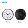 PATIKIL Waterproof Bathroom Clock Mini Round Wall Clock with Suction