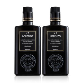 Barbera Lorenzo #1 Organic Extra Virgin Olive Oil PDO Valli Trapanesi, Fruity, Cold Extracted Authentic Sicilian Olive Oil, Fresh Harvest Imported From Italy 16.9 oz (Pack 2)