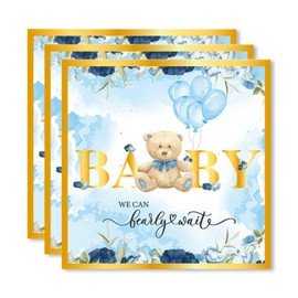 ParPix Pack of 20 Birthday Party Decoration Napkins (Baby Bear)