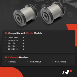 A-Premium 2 x Front Forward Lower Control Arm Bushing Kit, Compatible with Mazda 6 2009 2010 2012 2013