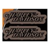 CHROMA 26019 Harley-Davidson Text in Bronze 2pc Decal