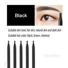 5pcs/pack Brow Pencil Pull Cord Peel-off Eyebrow Pencils Waterproof Long Lasting Microblading Eyebrow Pen for Marking, Filling, Outlining