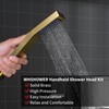 WHSHOWER Hand Held Shower Head Combo Set Square Shower Wand