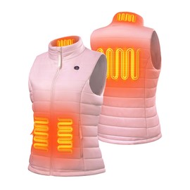 ANTARCTICA GEAR Women's Heated Vest With 16000mAh Battery Pack, Rechargable Lightweight Heated Vest for Winter Outdoor