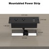Furniture Drawer Outlet, IPX6 Recessed Power Strip Waterproof | with