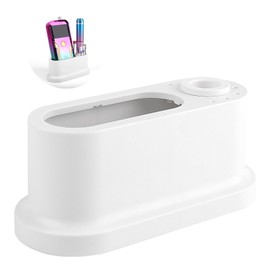 ANGNYA Nail Drill Machine Holder, 8 Holes Nail Drill Bit Holder, Nail Efile Stand and Organizer Storage Box Case(Not Including Efile & Bits)