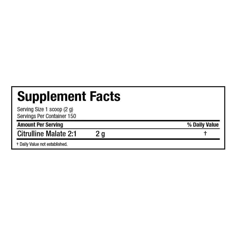 Allmax L-citrulina Malate 2:1 300 Gramos 150 Servicios Sabor Sin