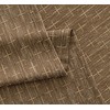 MIULEE Decorative Back Tab Linen Curtains with Geometric Pattern for