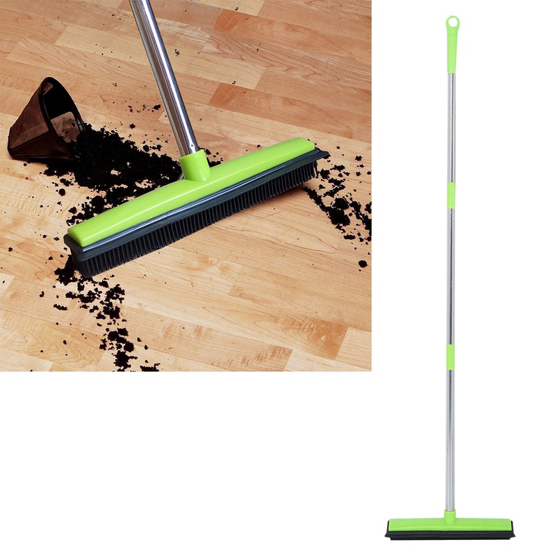 Multifunction Telescopic Floor Carpet Broom Pet Hair Dust Removal Cleaner