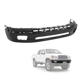 KUAFU Front Bumper Face Bar Compatible with 2000-2006 Toyota Tundra Bumper Impact Bar Replacement for 521010C010 TO1002171 Powder Coated Black Steel
