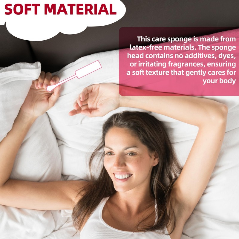 (40-Pack) Calvana White Absorbing Sponge for Females, Awkward Essentials, Soft