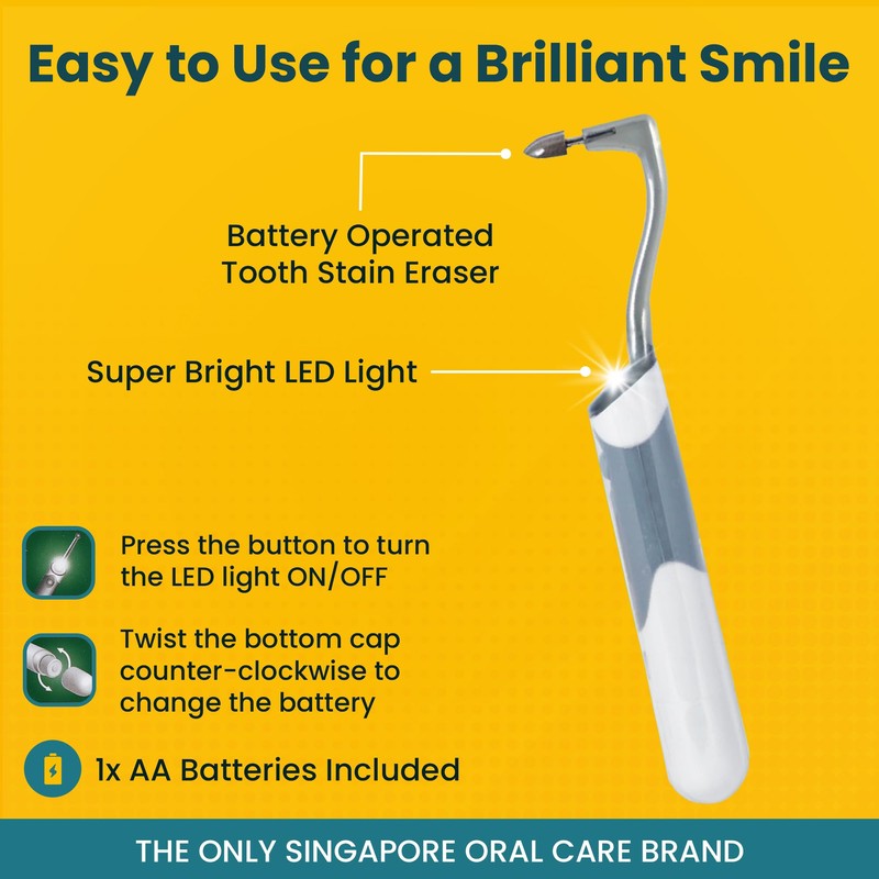 Pearlie White Lighted Tooth Stain Eraser