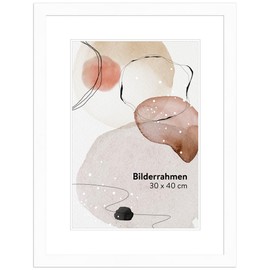 WANDStyle Classic Picture Frame, 18 x 24 cm, Colour: White, Wooden Picture Frame, Modern Picture Frame, Made in Germany, H960