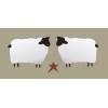 Stencils by Joanie Stencil Joanie 2.5" tall Prim Sheep Star