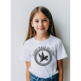 Camp Half Blood Shirt, Unisex Camp Half Blood T-shirts for Men and Women (XL, White)