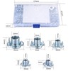 110 Pcs T-Nuts Four Pronged, T Nut 4 Prong Tee
