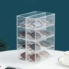 Acrylic Sunglasses Organizer with 4 Drawers - Clear Eyeglass Holder