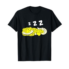 Leopard Gecko Reptile Lizard Sleeping Leopard Gecko Pajama T-Shirt