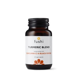 Fushi Turmeric C3 & BioPerine Extract High Strength, 60 Caps | 500 mg High Strength | Fresh-Ground | Min 95% Curcuminoids |Wholefood | Ethical & Vegan Society Approved | Manufactured in the UK