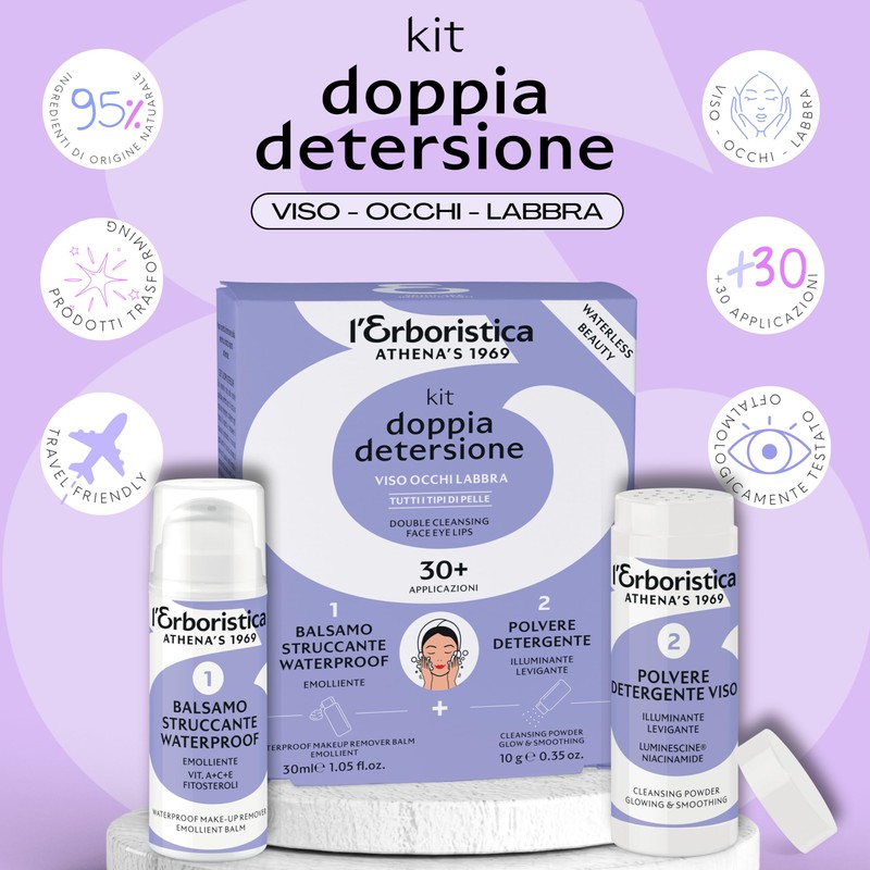 L'Erboristica Athena's Doppel-Set für Gesicht und Augen und Lippen –