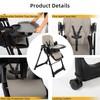 6-in-1 Convertible High Chair with Lockable Wheels | Stable Heavy-Duty