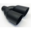 Dual Exhaust Tip 2.50 In Inlet Dual 3.50 Outlets 10.00