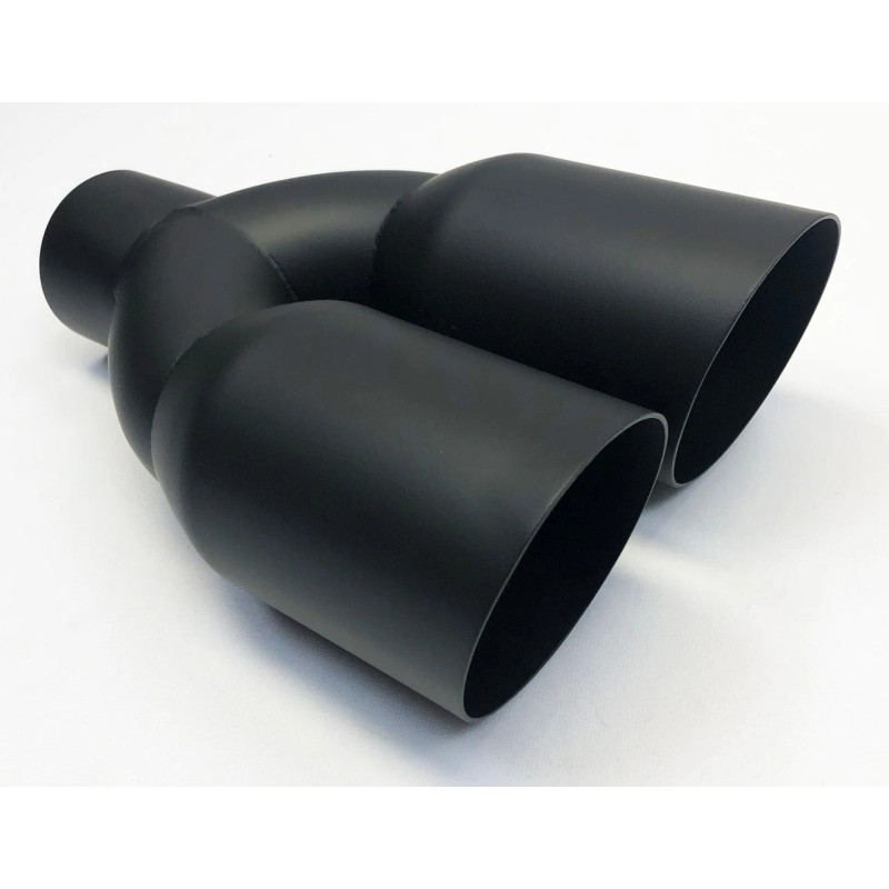 Dual Exhaust Tip 2.50 In Inlet Dual 3.50 Outlets 10.00
