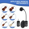 Wireless Saxophone Microphone System,Flexible 360° Rotation Violin Microphone,2.4G Wireless Technology