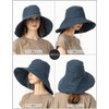 Loo&c Women's Hat, Large Size, Wide Brim Glacier Hat, 2-Way
