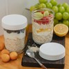 Yodecy 9 Pack White Wide Mouth Mason Jar Lids, One-piece
